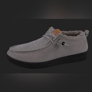 Corduroy Fleece Women's Slip-on Shoes - Gray - by Simply Southern Size 9